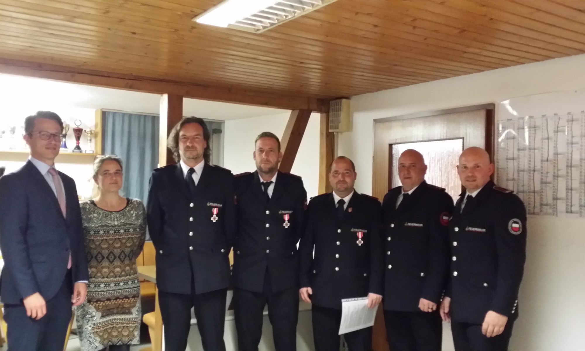 Ehrung 25 Jahre Dienst in der Freiwilligen Feuerwehr